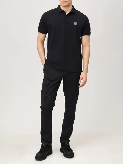 Поло хлопковое STONE ISLAND