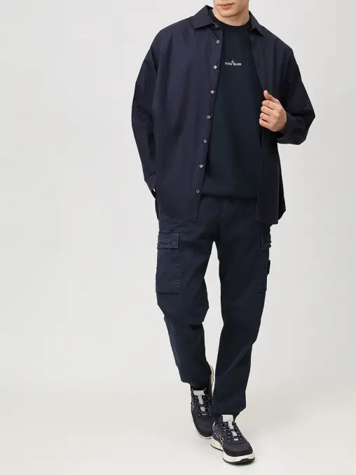 Брюки-карго хлопковые STONE ISLAND