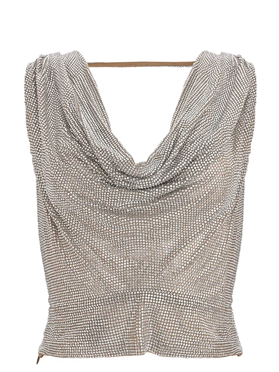 Топ со стразами