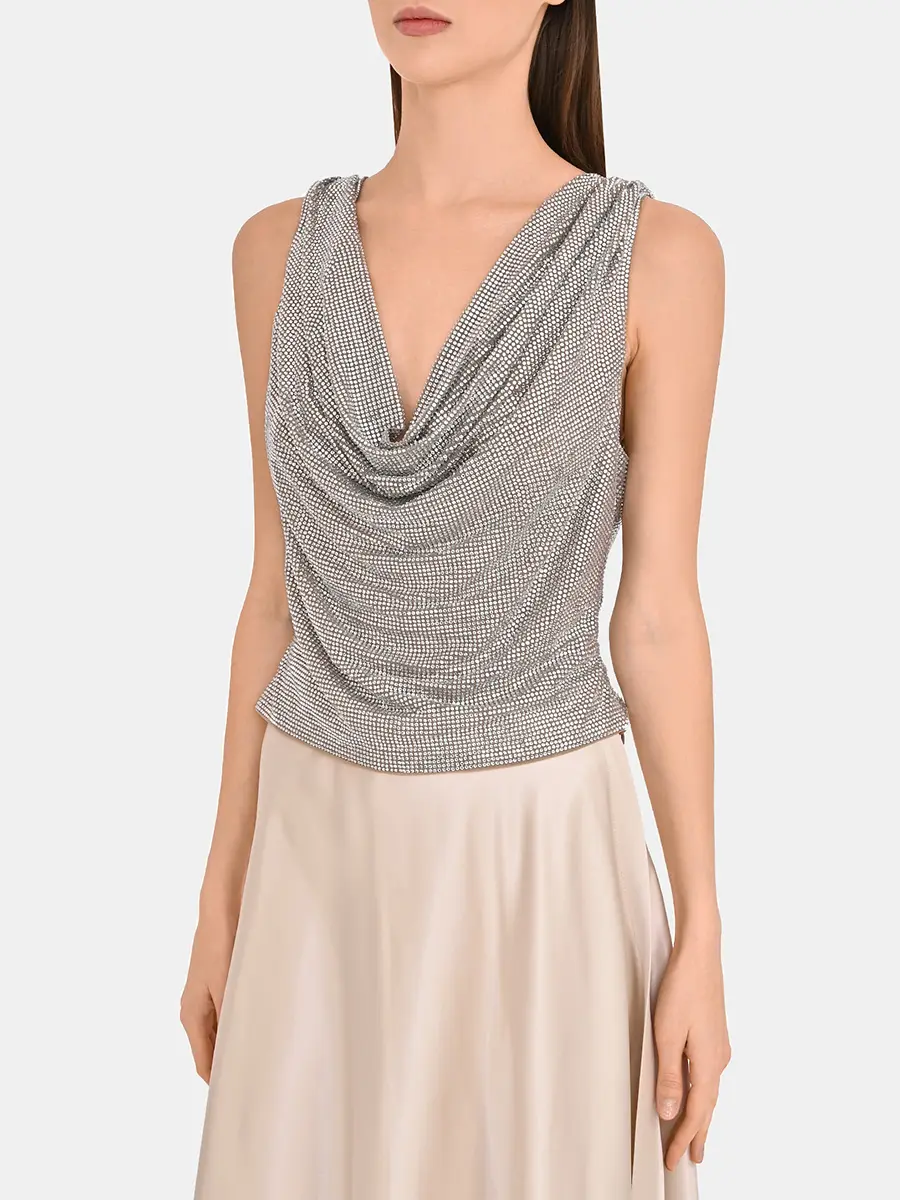 Топ со стразами