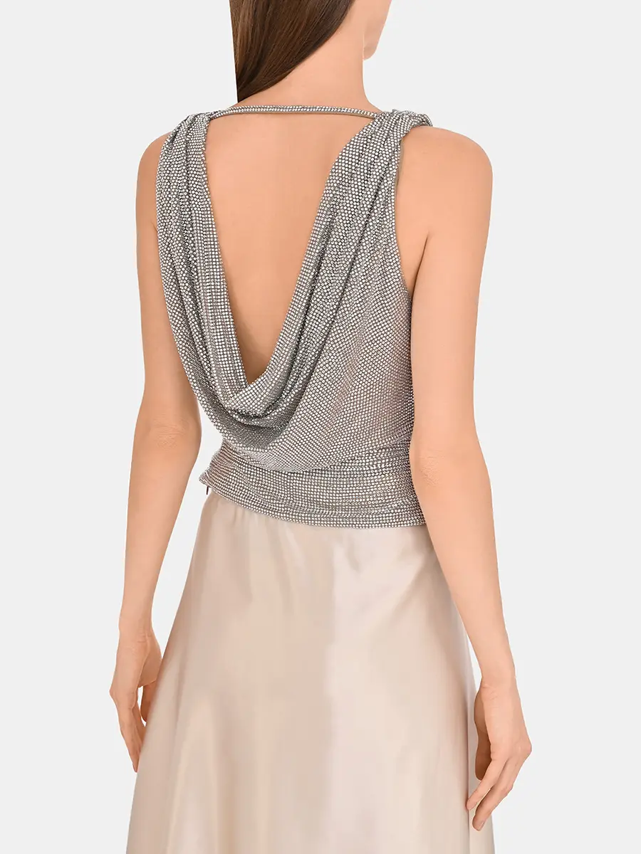 Топ со стразами