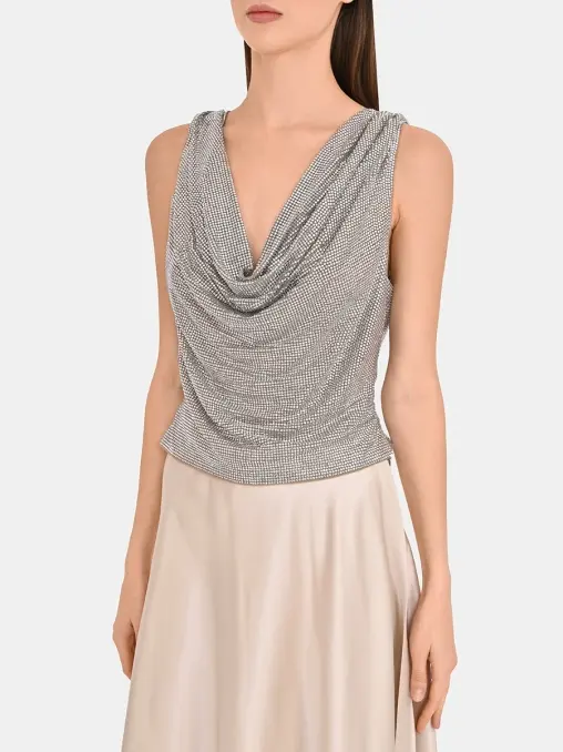 Топ со стразами GIUSEPPE DI MORABITO