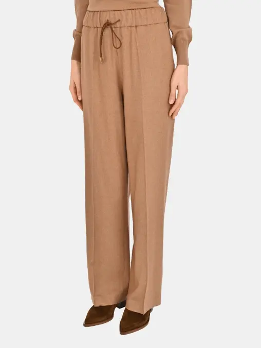 Брюки из шелка и кашемира COLOMBO