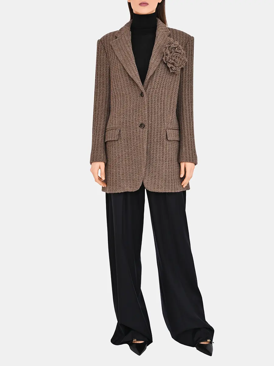 Пиджак вязаный