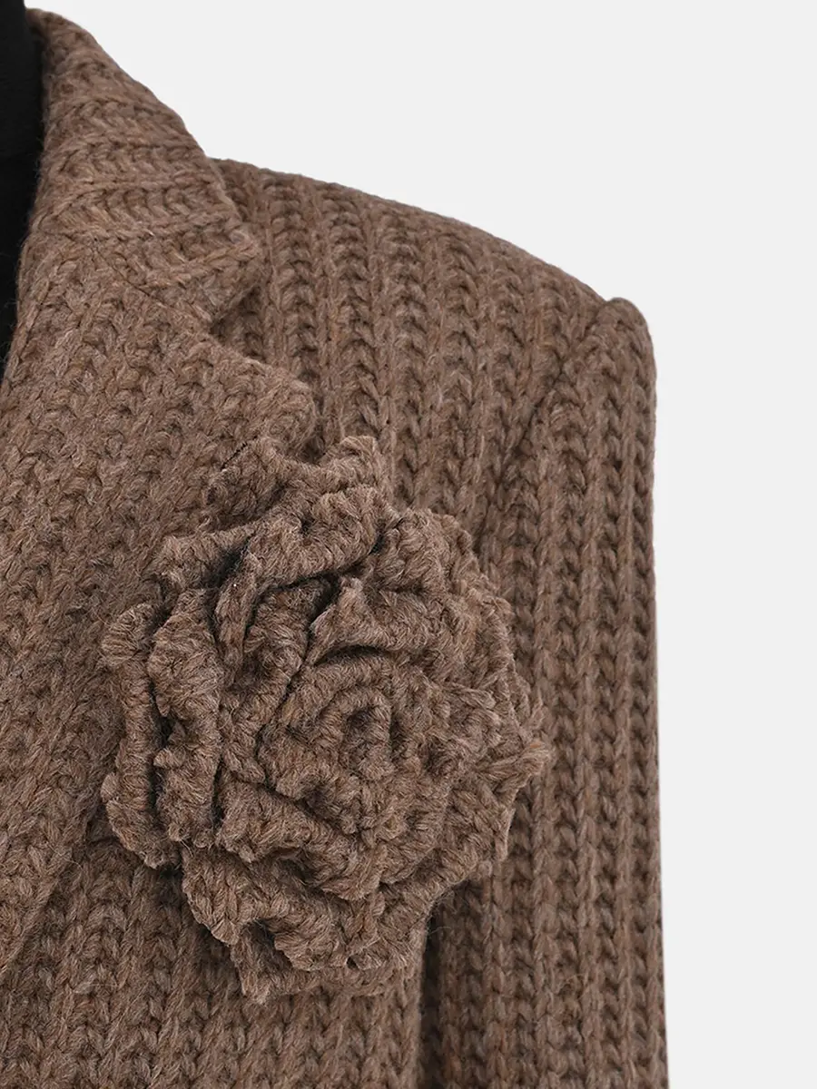 Пиджак вязаный