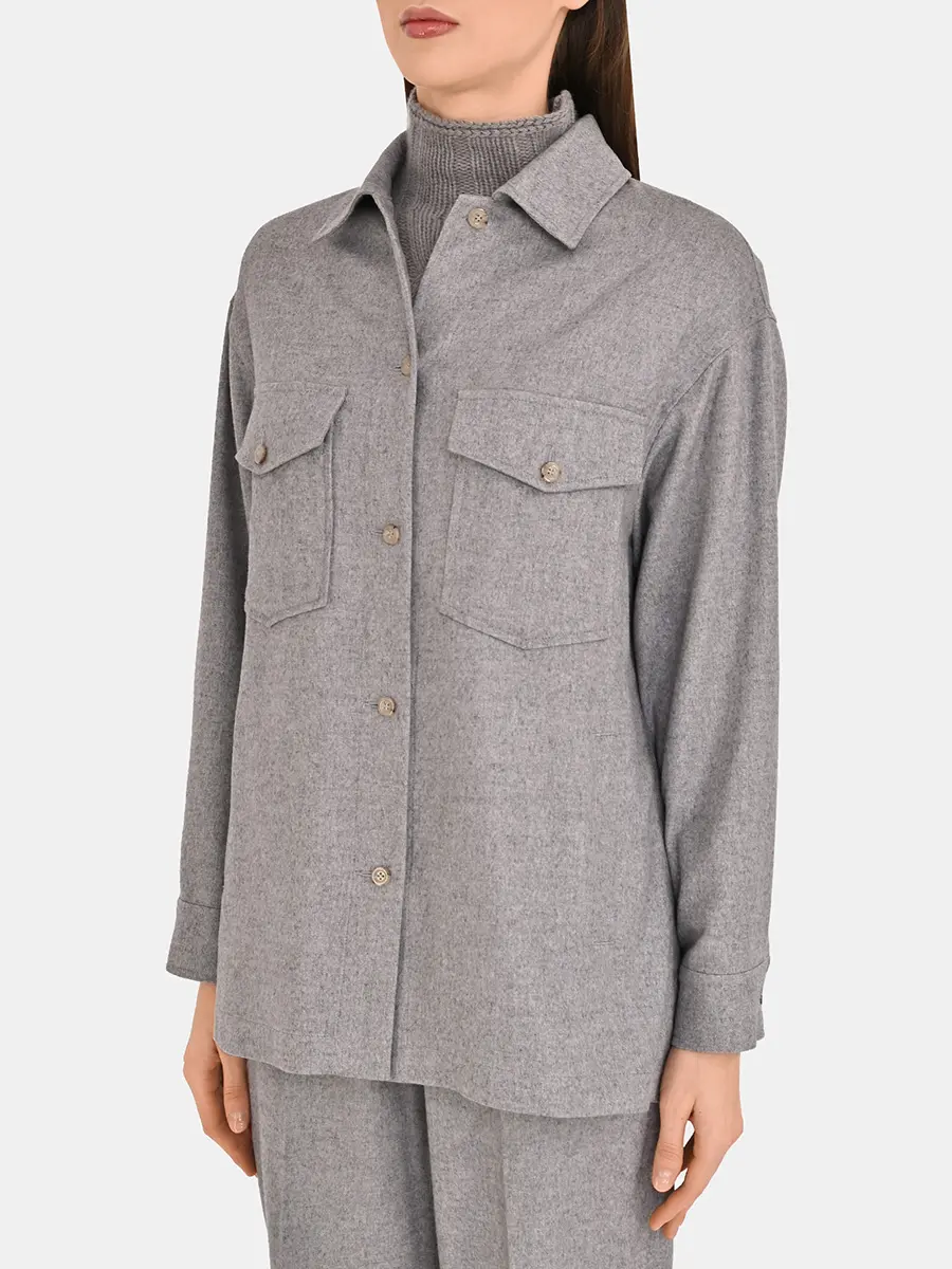 Рубашка из шелка и кашемира