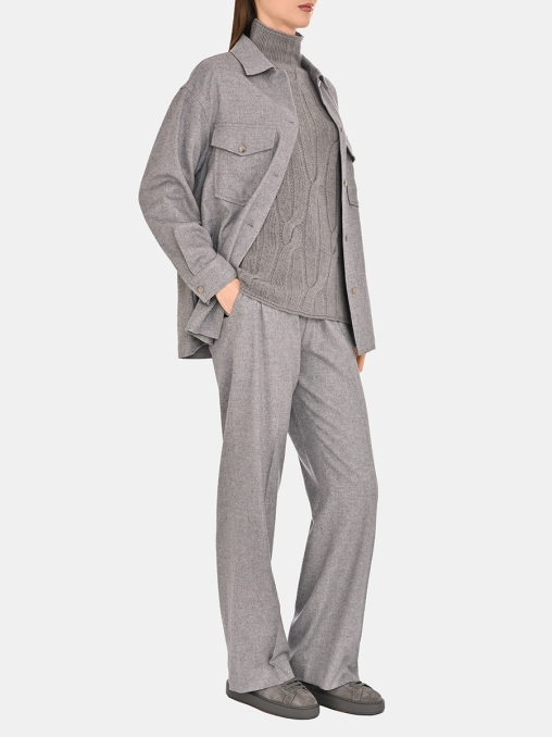 Рубашка из шелка и кашемира COLOMBO