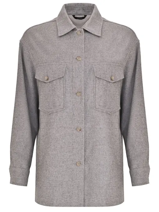 Рубашка из шелка и кашемира COLOMBO