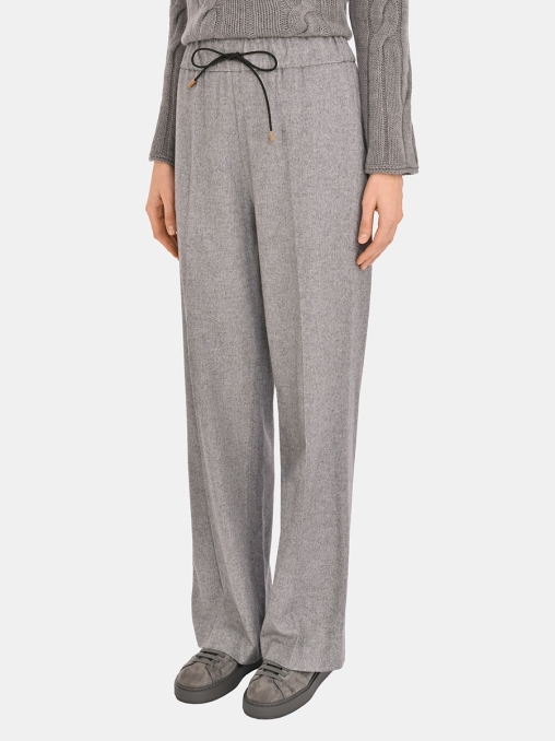 Брюки из шелка и кашемира COLOMBO