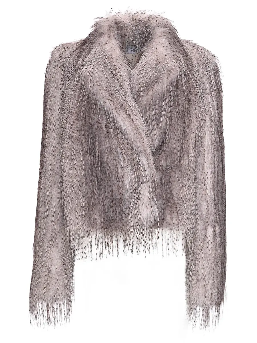 Шуба из экомеха