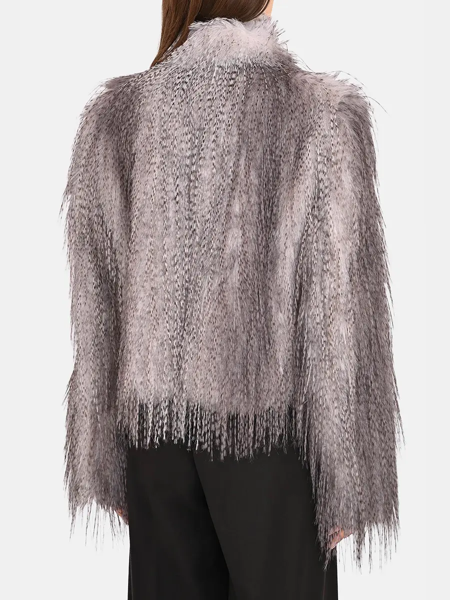 Шуба из экомеха