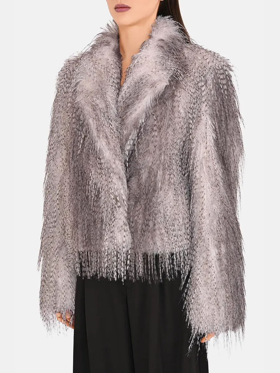 Шуба из экомеха