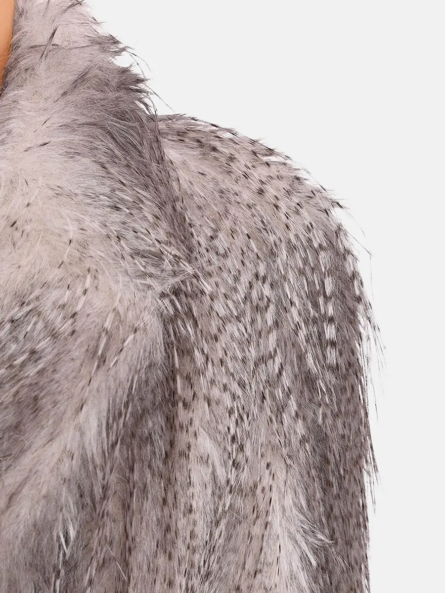 Шуба из экомеха