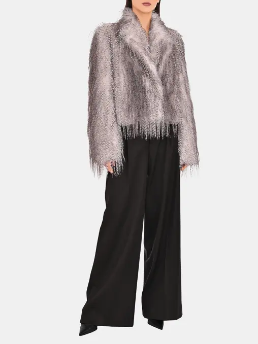 Шуба из экомеха GIUSEPPE DI MORABITO