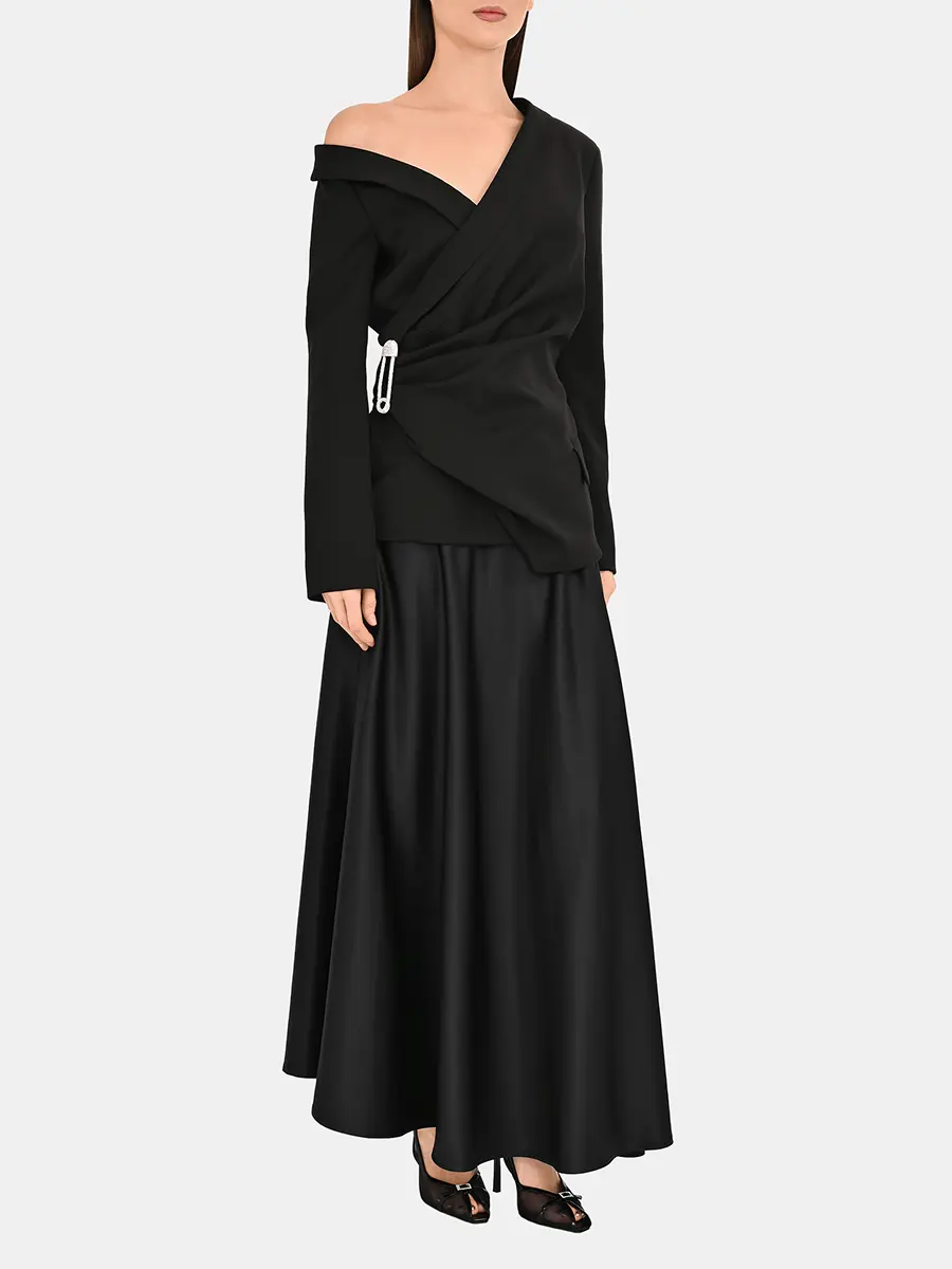 Юбка шелковая