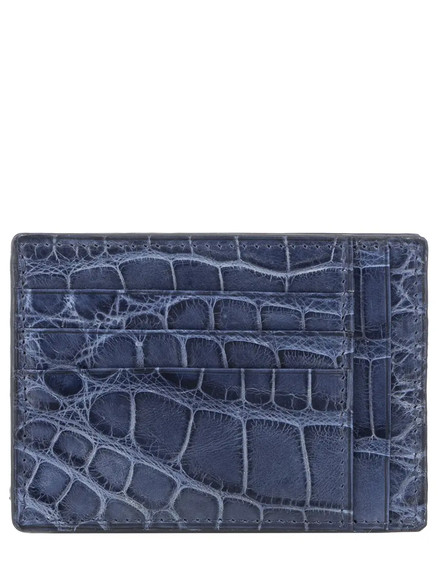 Картхолдер из кожи крокодила