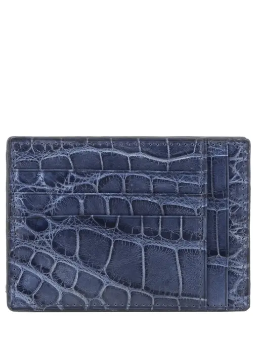 Картхолдер из кожи крокодила BARDINI