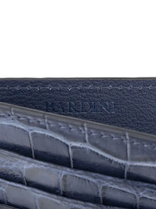 Картхолдер из кожи крокодила BARDINI