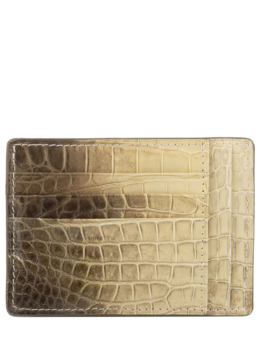 Картхолдер из кожи крокодила