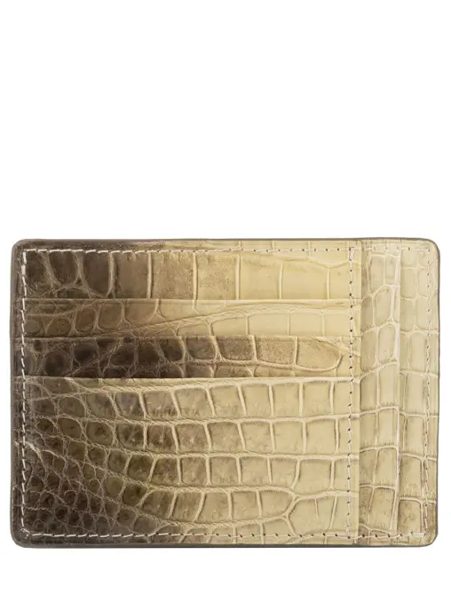 Картхолдер из кожи крокодила BARDINI