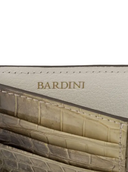 Картхолдер из кожи крокодила BARDINI