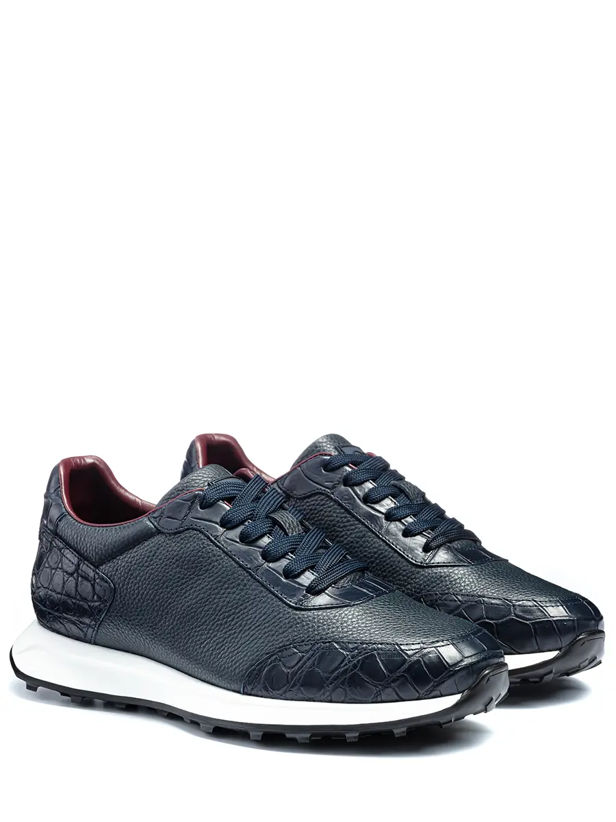 Кроссовки кожаные