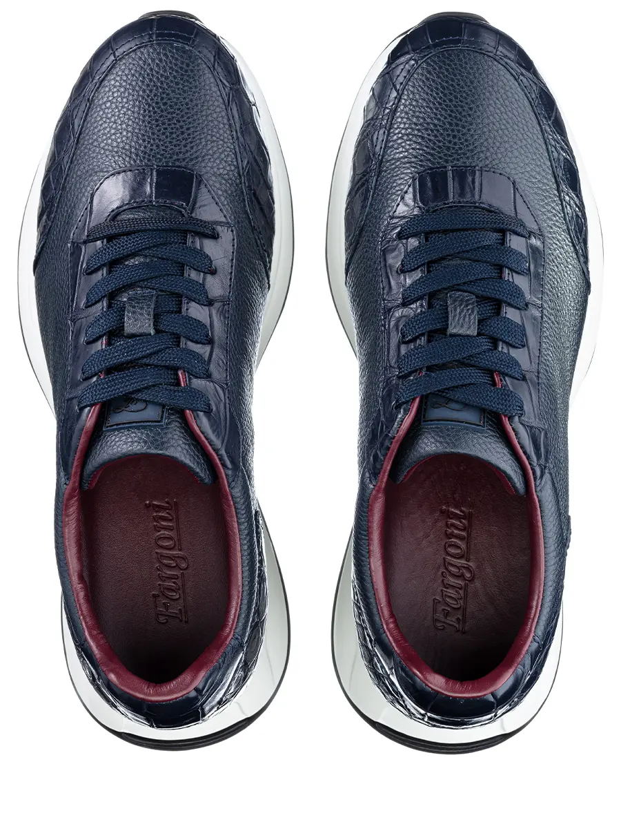 Кроссовки кожаные