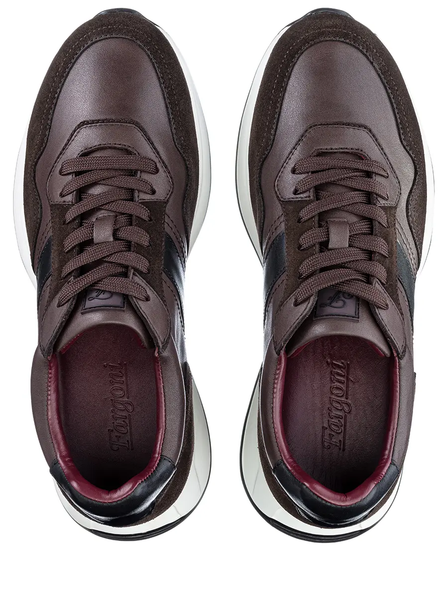 Кроссовки кожаные