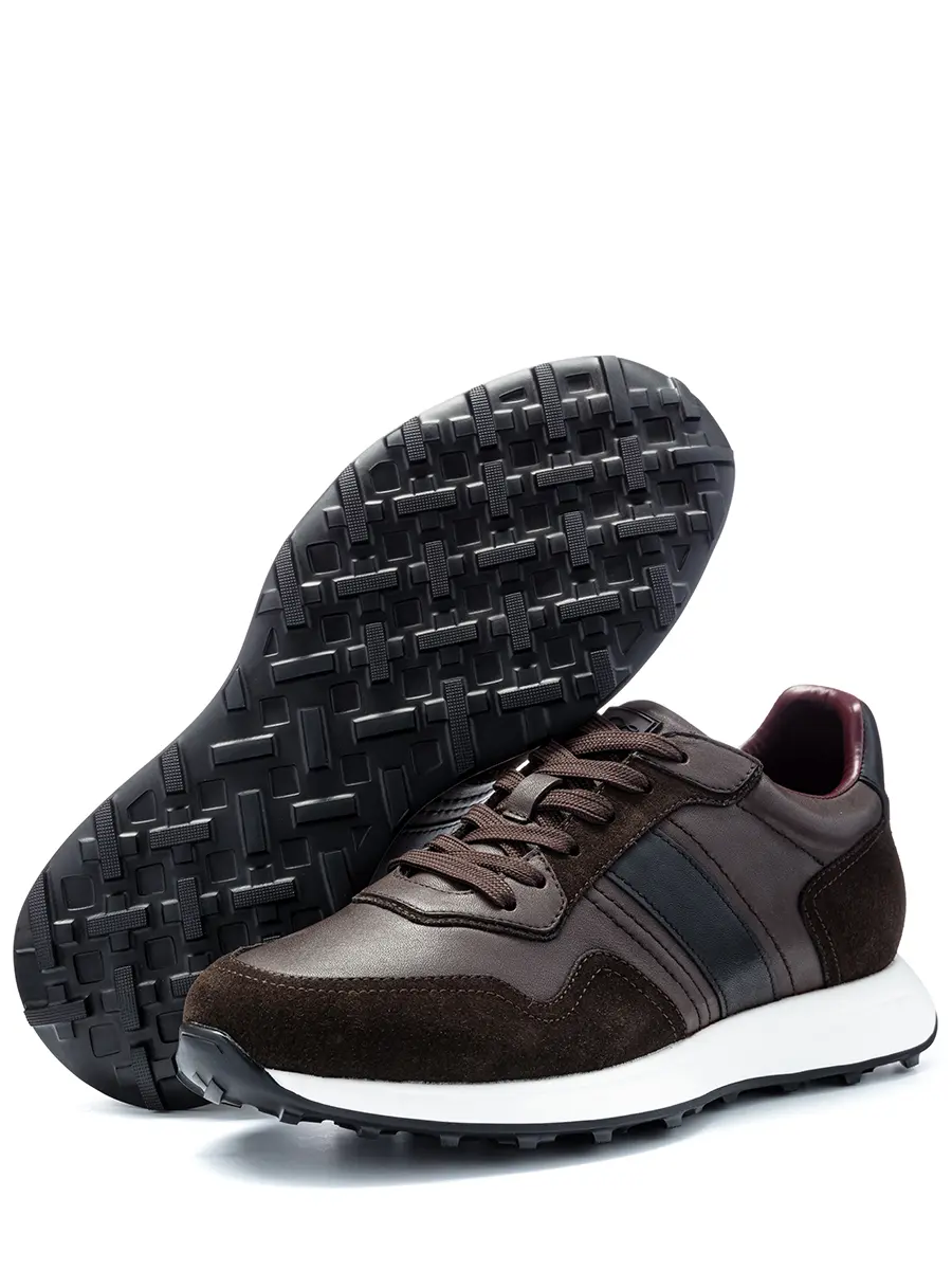 Кроссовки кожаные