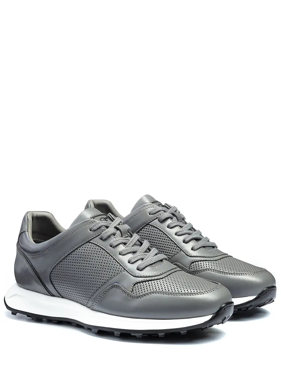 Кроссовки кожаные