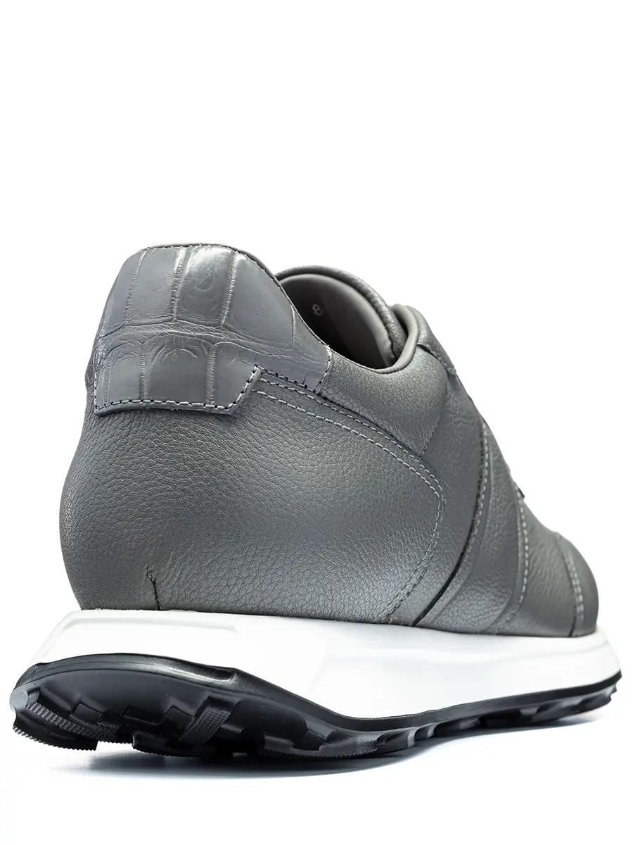 Кроссовки кожаные