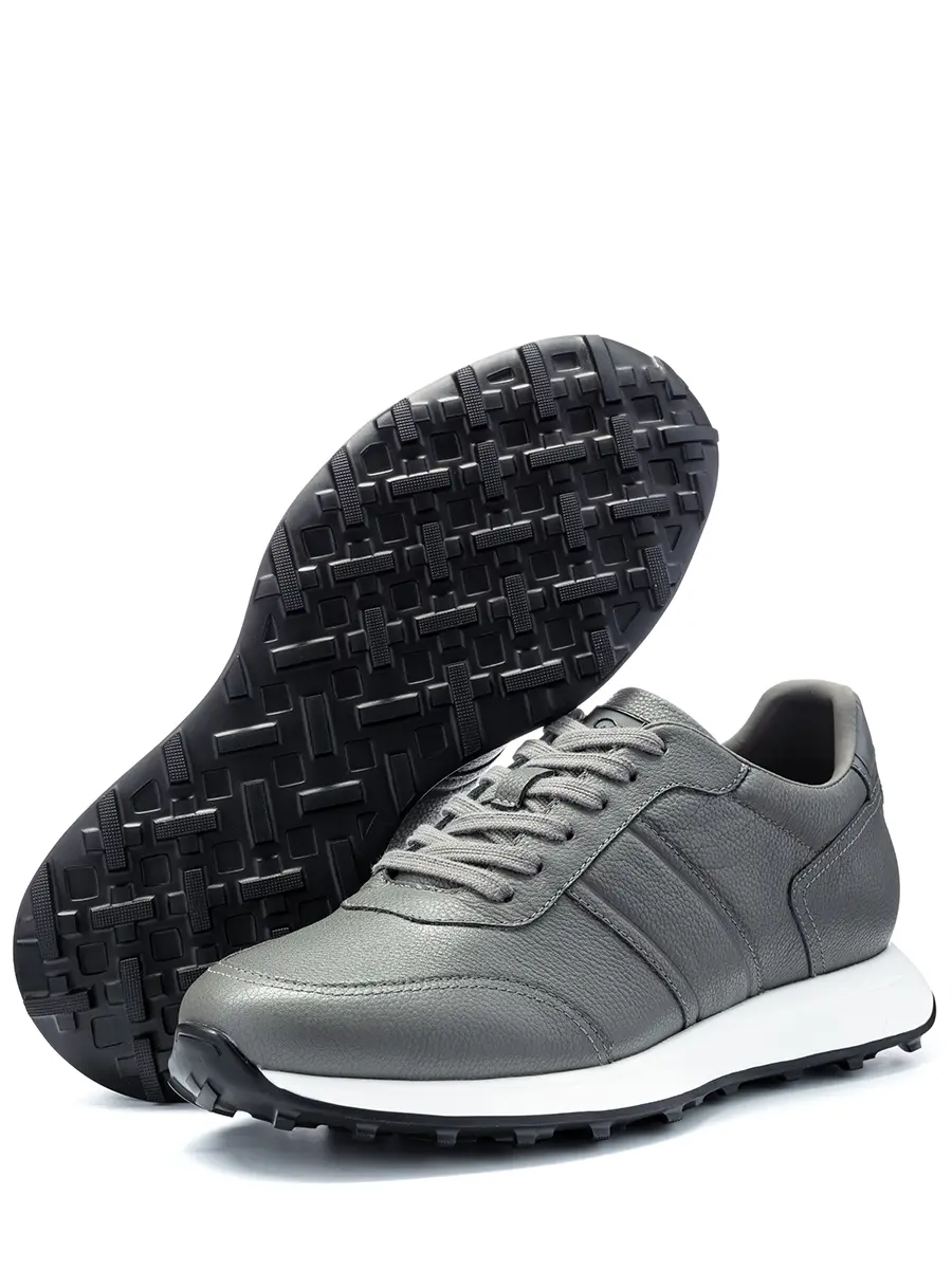 Кроссовки кожаные