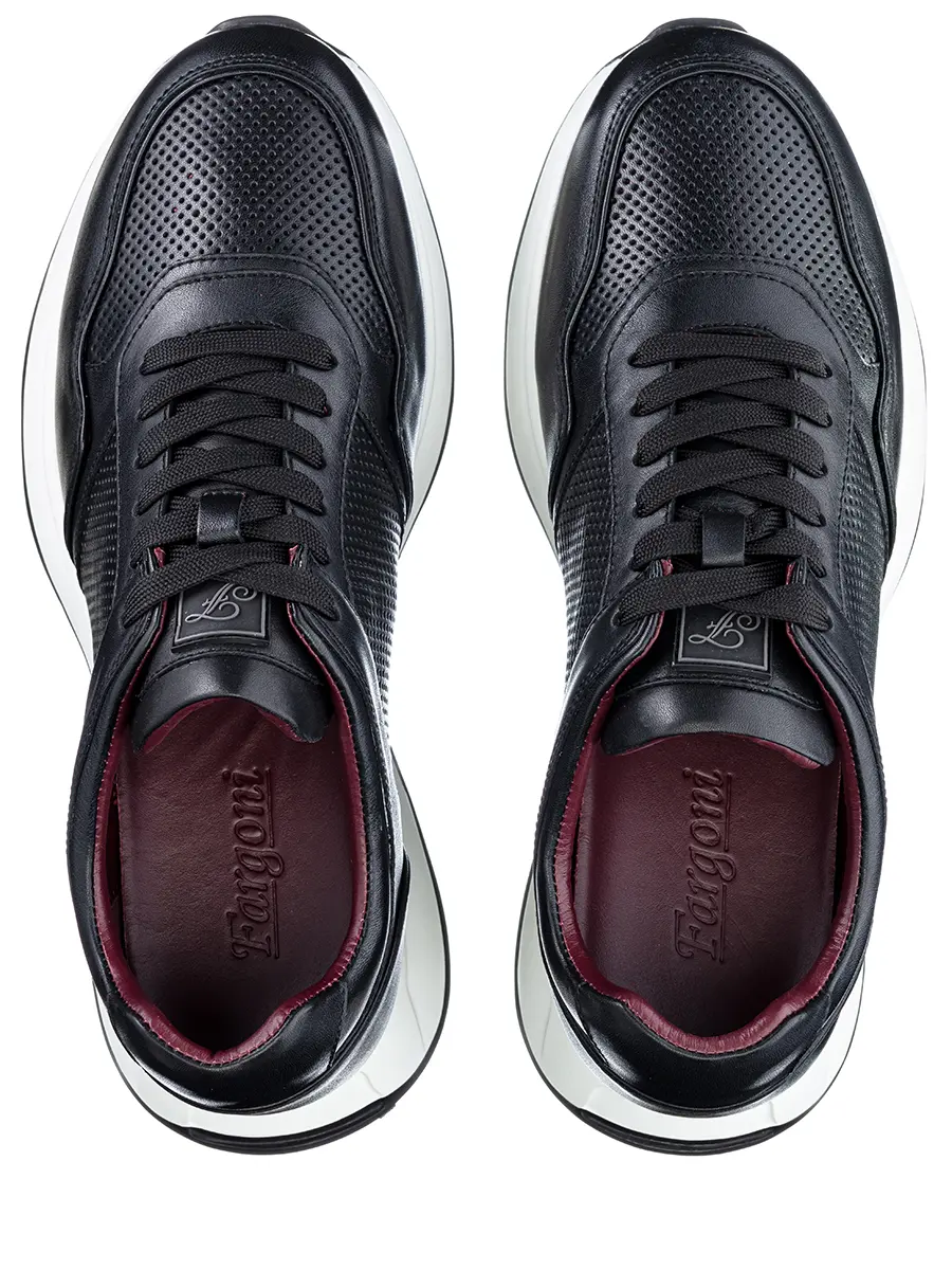 Кроссовки кожаные