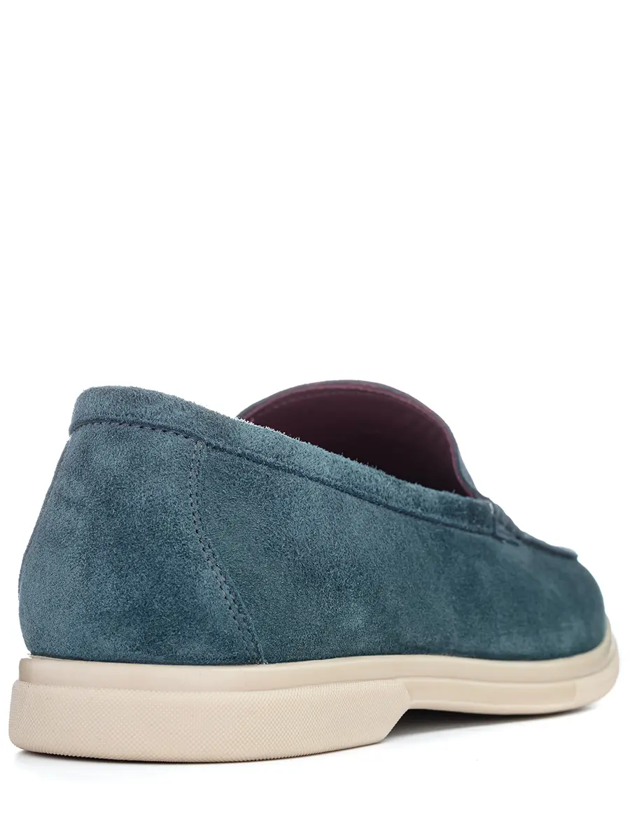 Лоферы замшевые