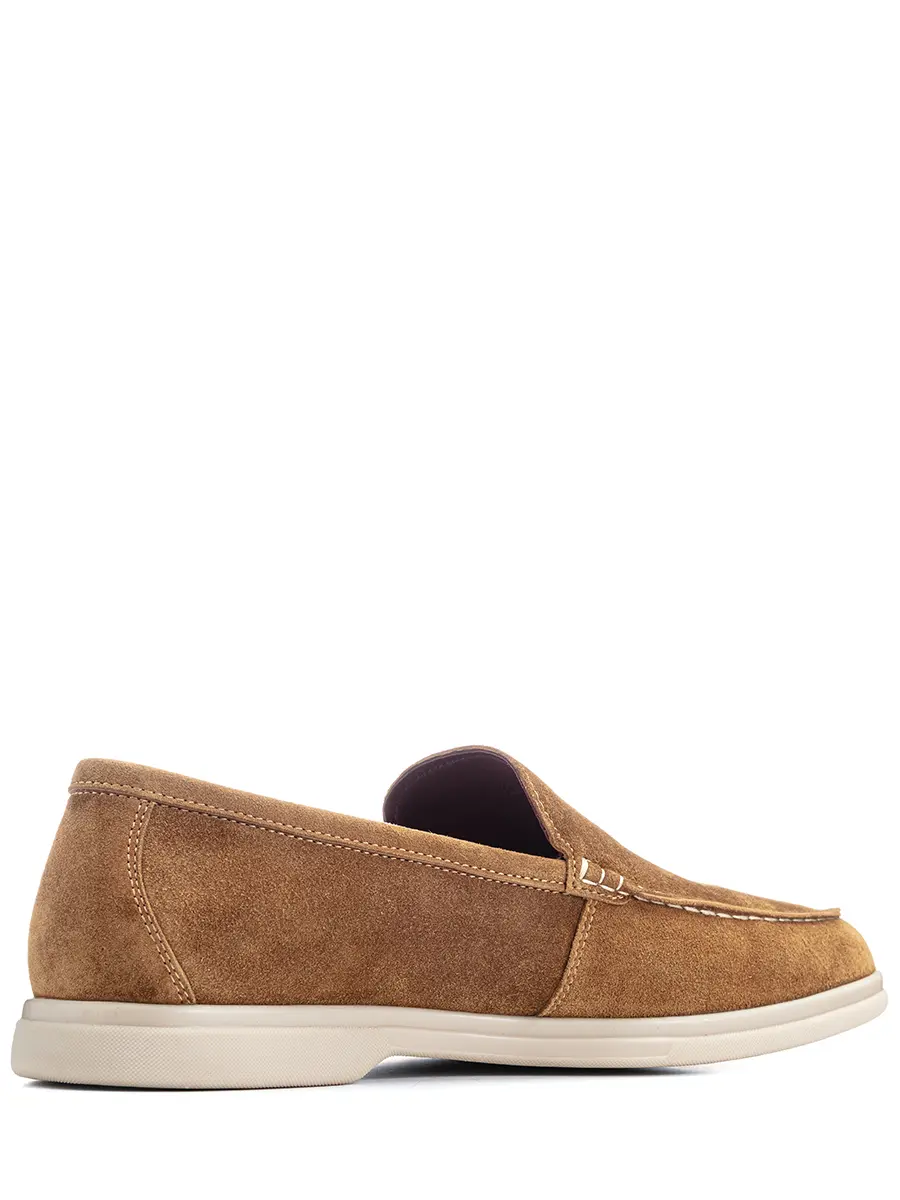 Лоферы замшевые