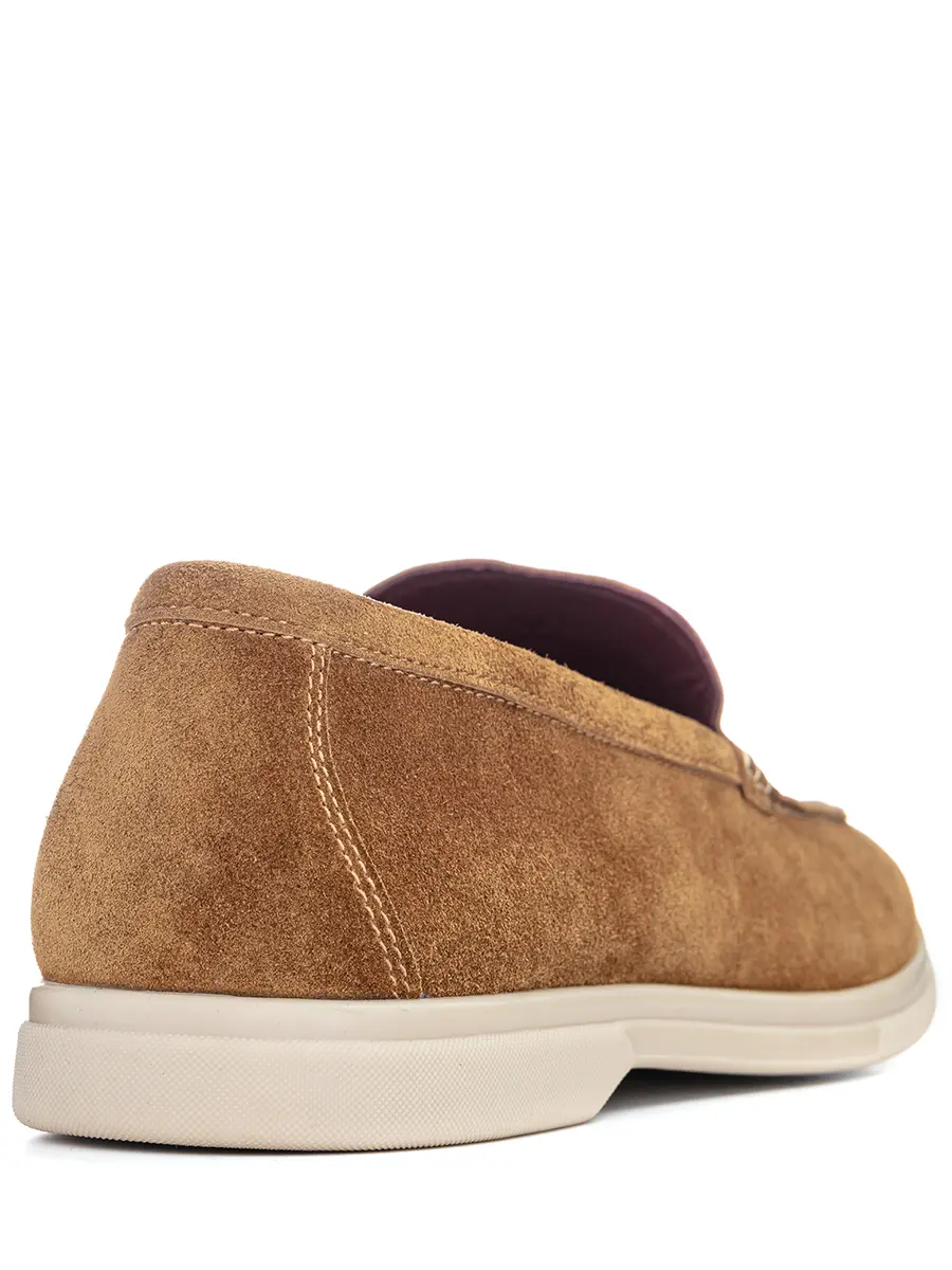 Лоферы замшевые