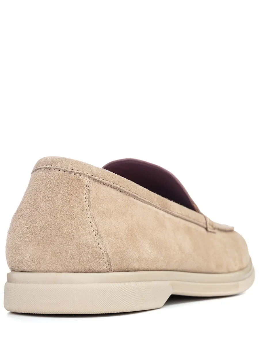 Лоферы замшевые