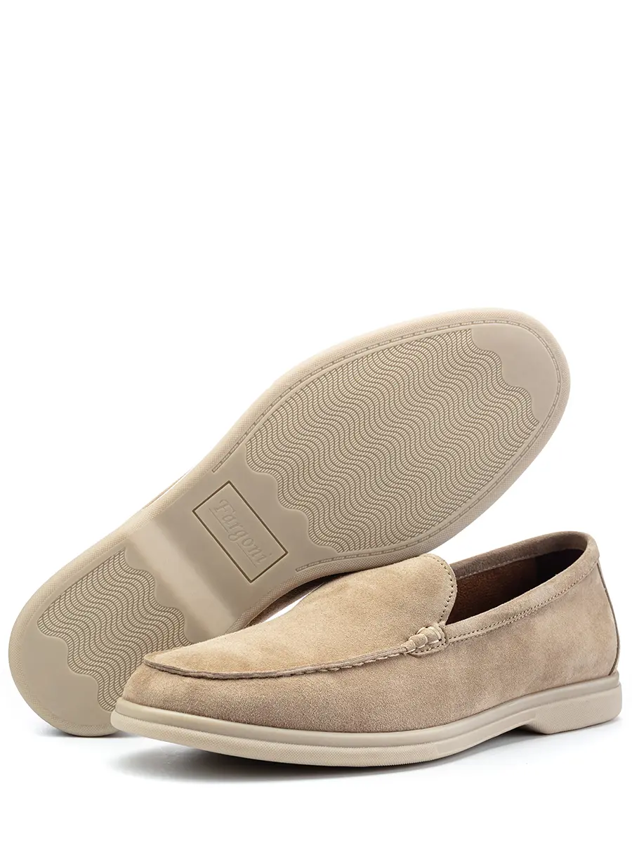 Лоферы замшевые