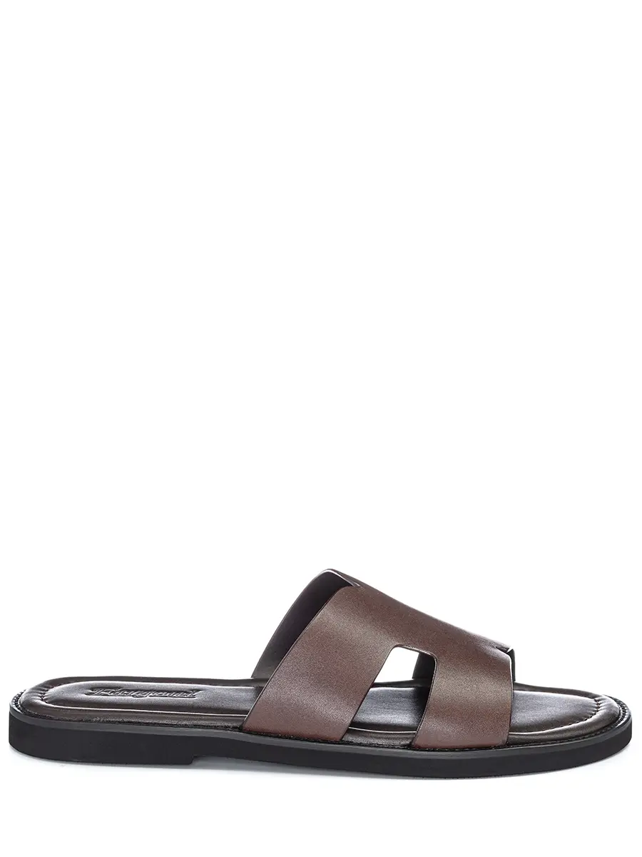 Шлепанцы кожаные