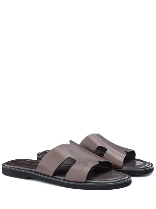 Шлепанцы кожаные FARGONI