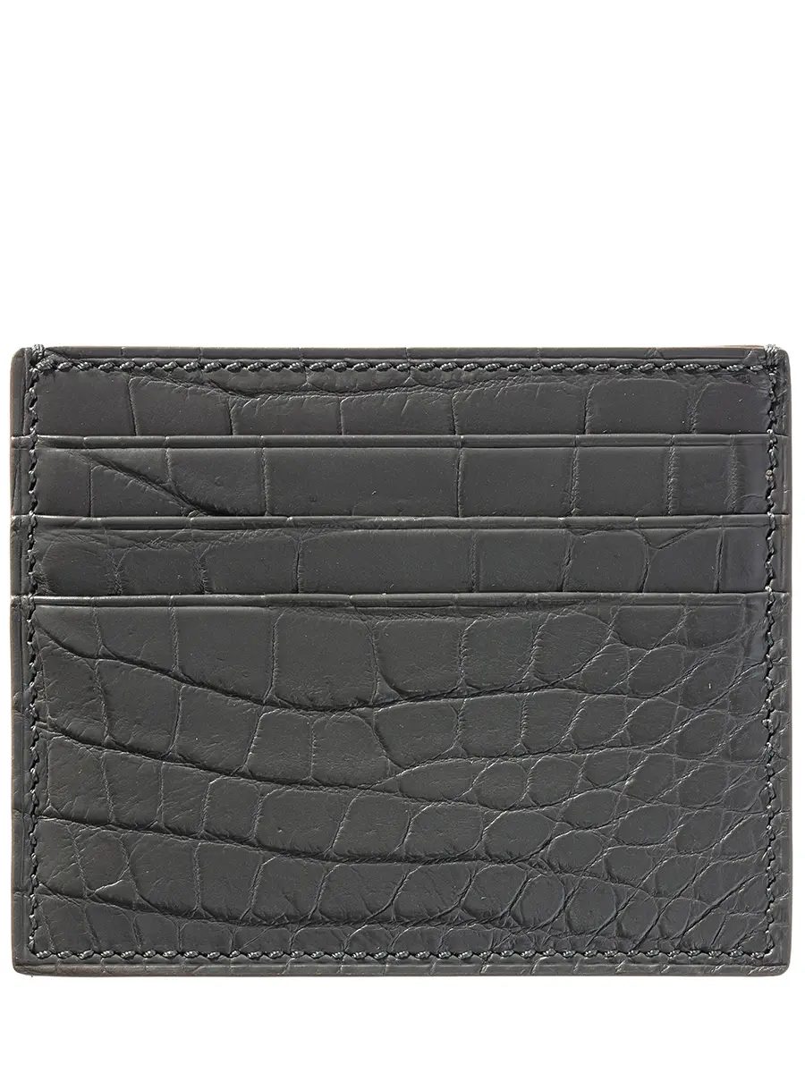 Кардхолдер из кожи крокодила