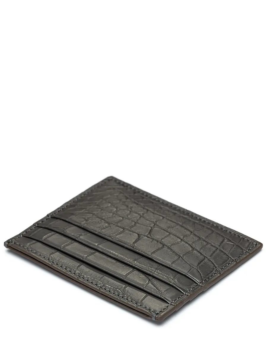 Кардхолдер из кожи крокодила