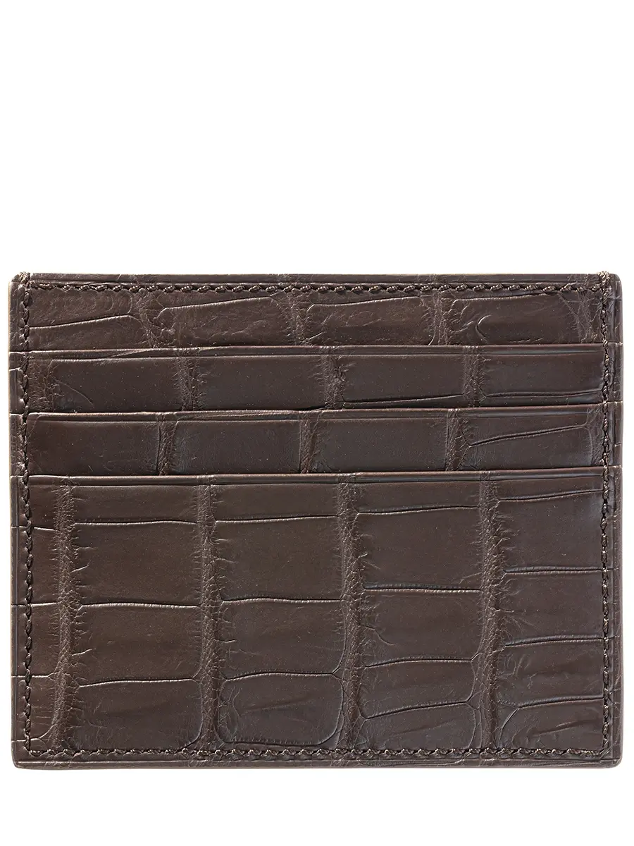 Кардхолдер из кожи крокодила