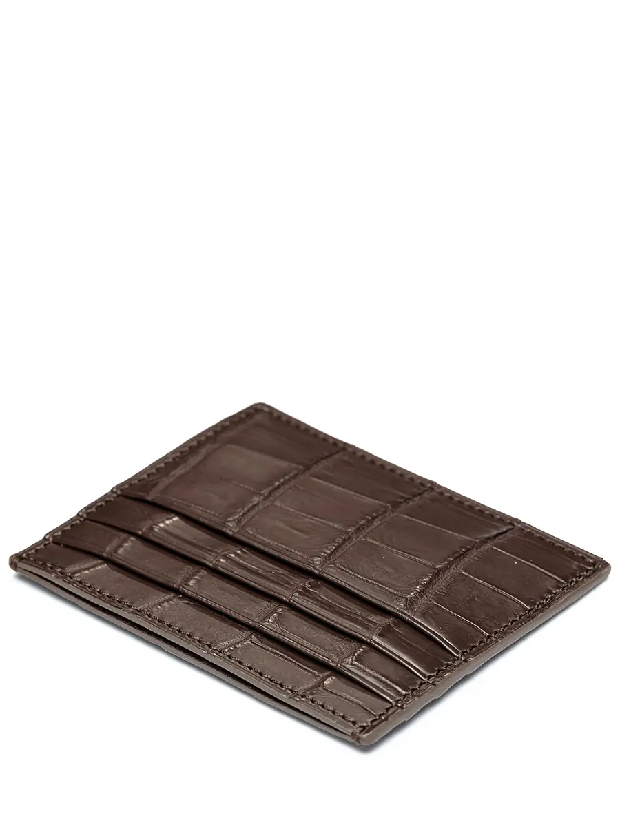 Кардхолдер из кожи крокодила