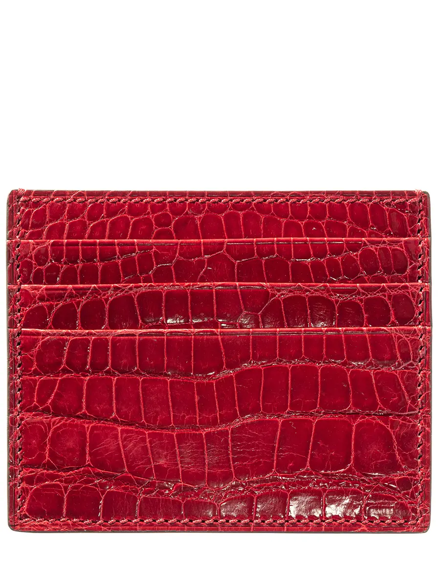 Кардхолдер из кожи крокодила