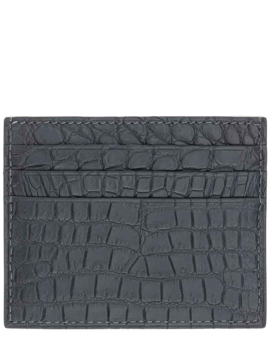 Кардхолдер из кожи крокодила