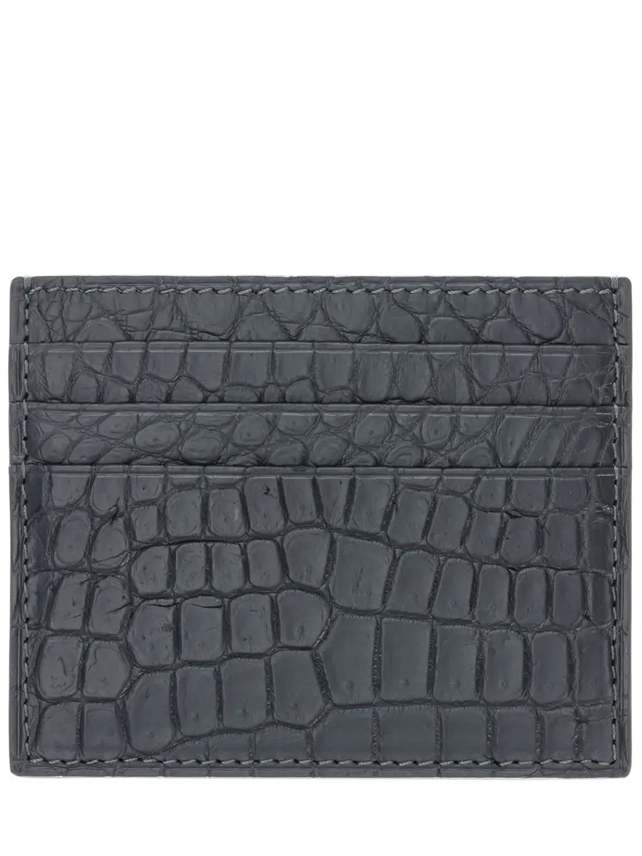 Кардхолдер из кожи крокодила