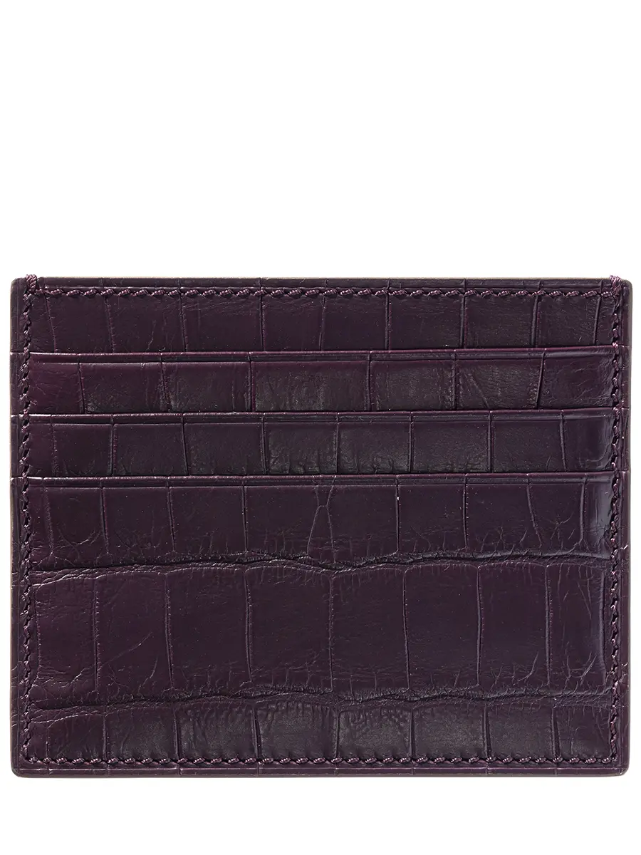 Кардхолдер из кожи крокодила