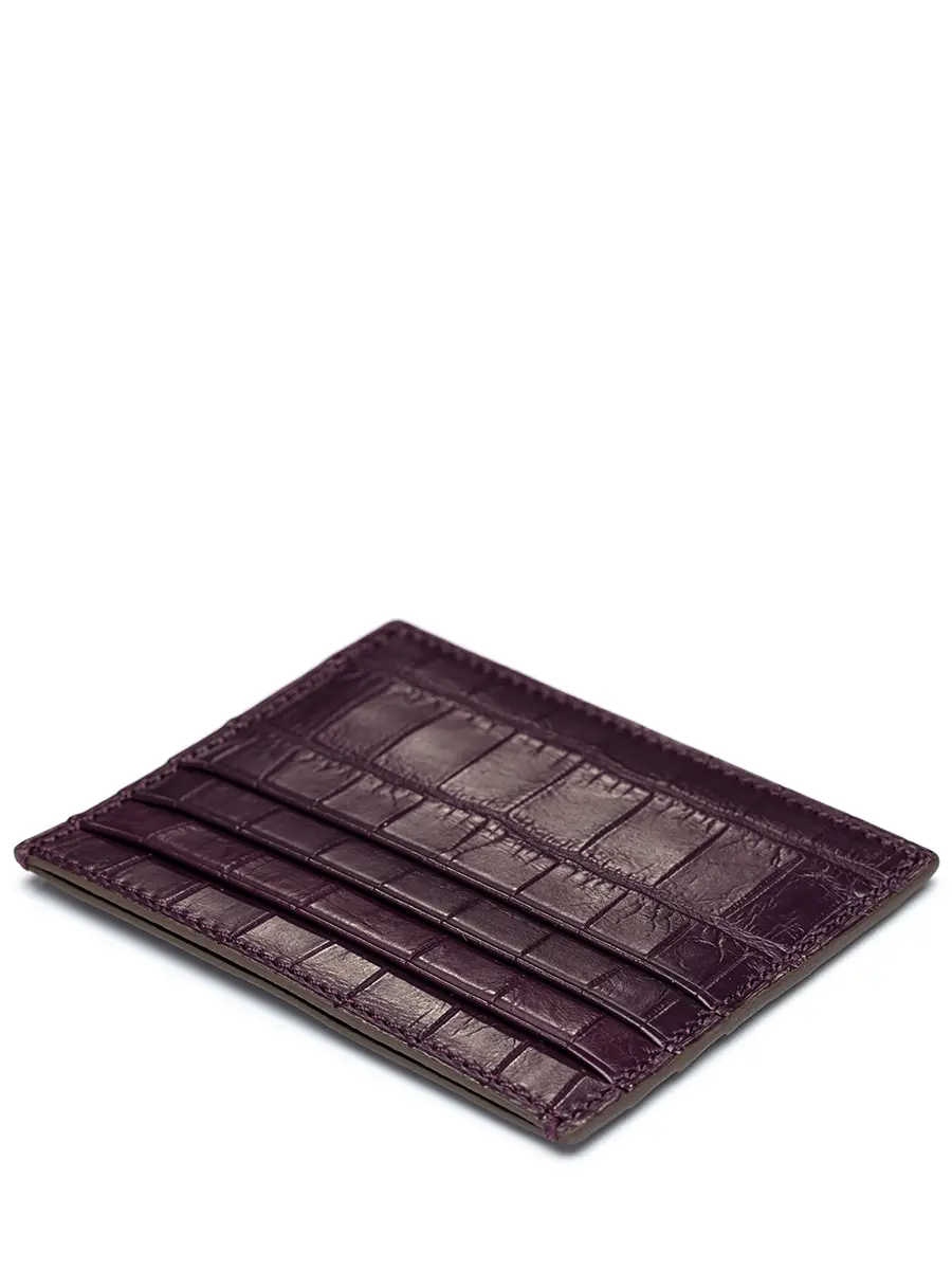 Кардхолдер из кожи крокодила