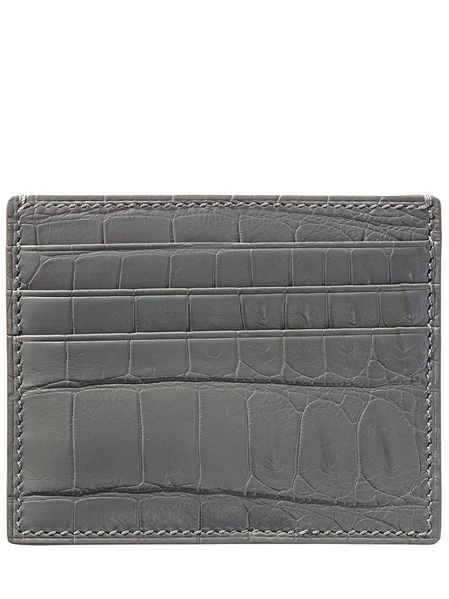 Кардхолдер из кожи крокодила